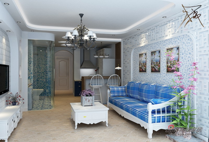 简约 一居 客厅图片来自用户2737735823在50平米简约地中海14的分享