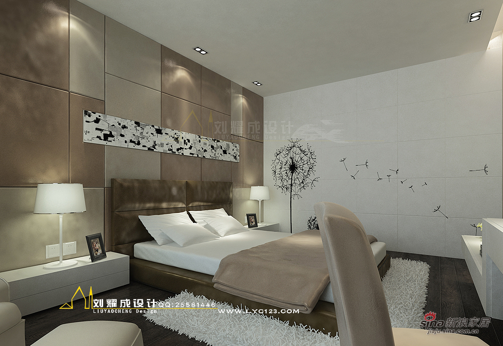 简约 四居 卧室图片来自用户2737735823在【高清】150平唯美的纯净湘潭四居室设计57的分享