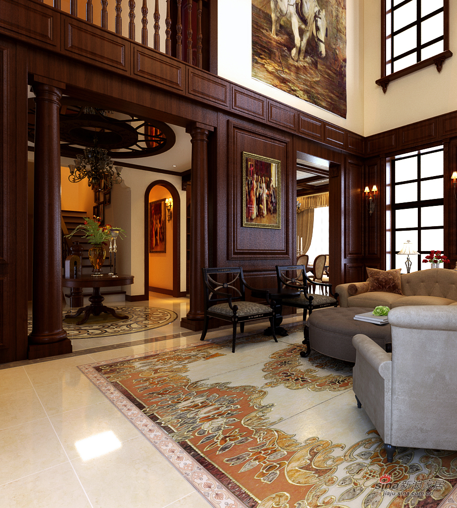 欧式 别墅 客厅图片来自用户2746869241在富丽仙湖美式庄园37的分享