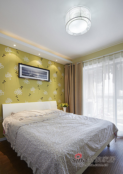 现代 三居 卧室 舒适图片来自装修微日记在【高清】9万打造135平现代素雅空间17的分享