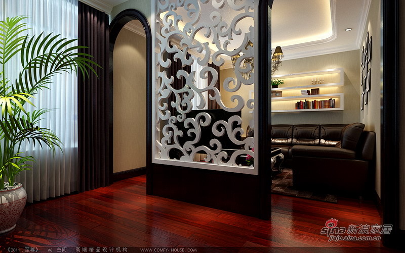 欧式 复式 客厅图片来自用户2557013183在20万打造现代欧式258平米燕京航城复式案例22的分享