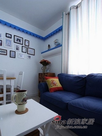 地中海 一居 客厅图片来自用户2756243717在单身白领5万精装40平地中海空间51的分享