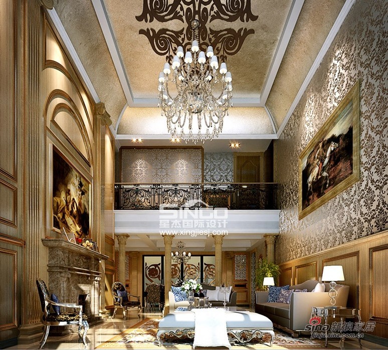 其他 别墅 客厅图片来自用户2737948467在星杰国际设计135万装修400㎡ 其它奢华风格74的分享