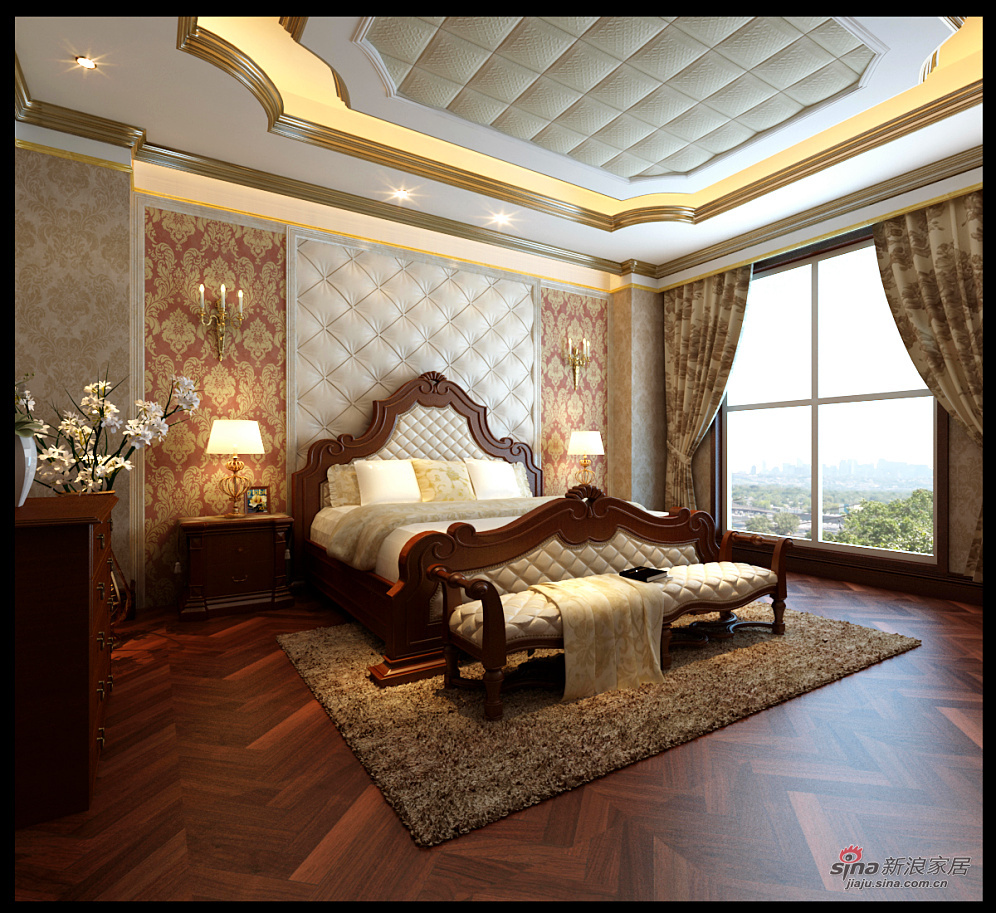 欧式 公寓 卧室图片来自用户2746889121在389平古典欧式奢华别墅尊贵体验59的分享