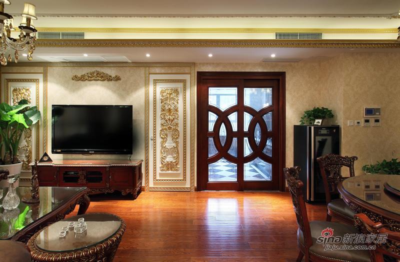 美式 四居 客厅图片来自用户1907685403在精品美式风格设计171平米20万装42的分享
