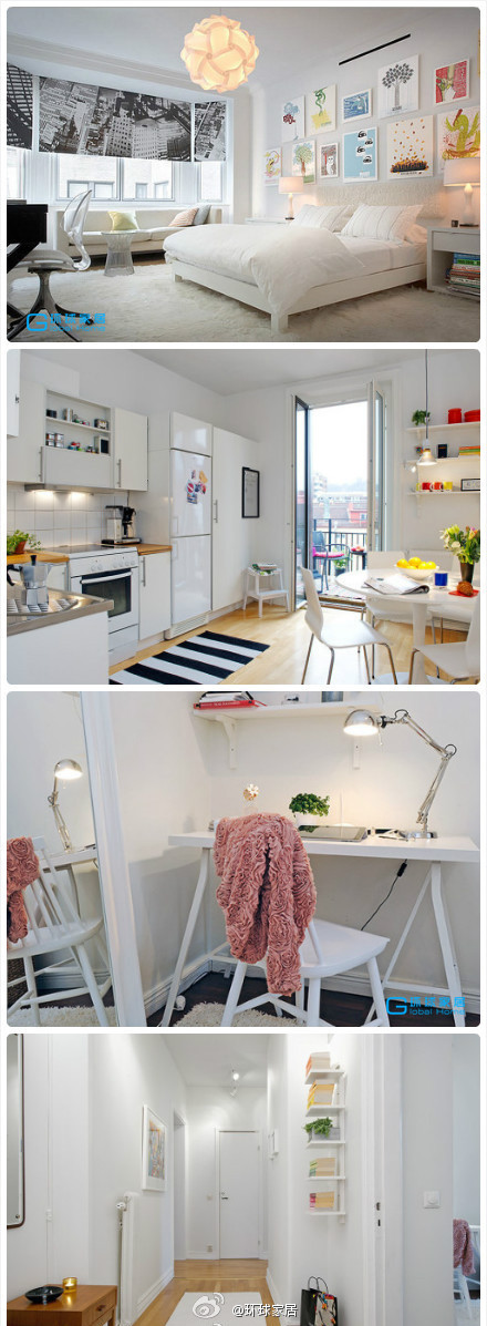 北欧 简约 小资 白富美 卧室 厨房图片来自用户2737735823在毫无束缚的个性色彩 瑞典北欧风格公寓的分享