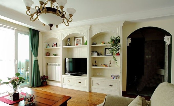 简约 二居 客厅图片来自用户2738093703在5.5万打造现代温馨舒适两居室49的分享