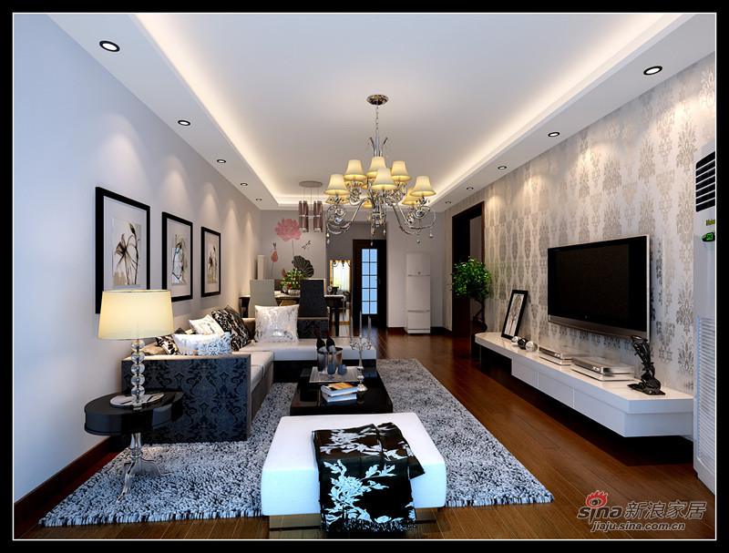 简约 二居 客厅图片来自用户2557010253在6万打造现代奢华的二居室38的分享