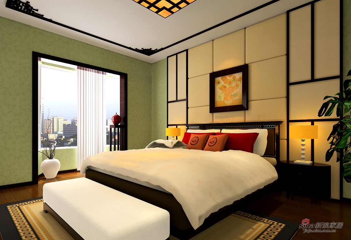 中式 复式 卧室图片来自用户1907661335在京师园230平米中式风格81的分享