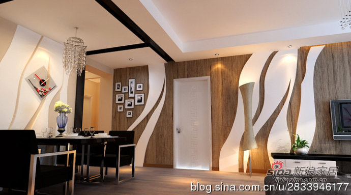 简约 三居 餐厅图片来自用户2739153147在温馨浪漫的简约三居室平—天津实创装饰86的分享