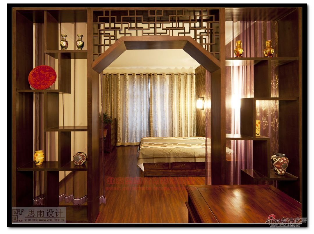 中式 别墅 卧室图片来自用户1907662981在【高清】300米中式风实景图72的分享