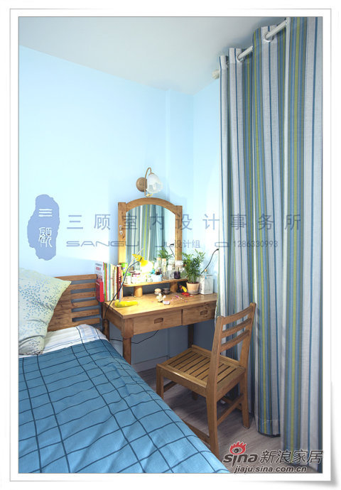 地中海 三居 卧室图片来自用户2757320995在减压100平田园般悠闲美居99的分享