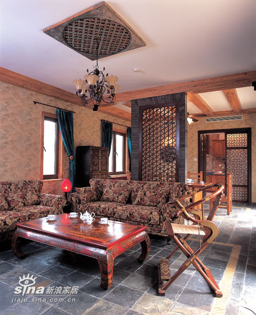 中式 别墅 客厅图片来自用户2757926655在简约中的异域之魅30的分享