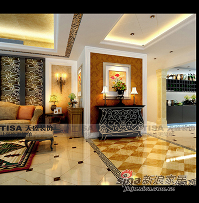 欧式 别墅 客厅图片来自用户2746869241在古典风格 尽显奢华中的贵气14的分享