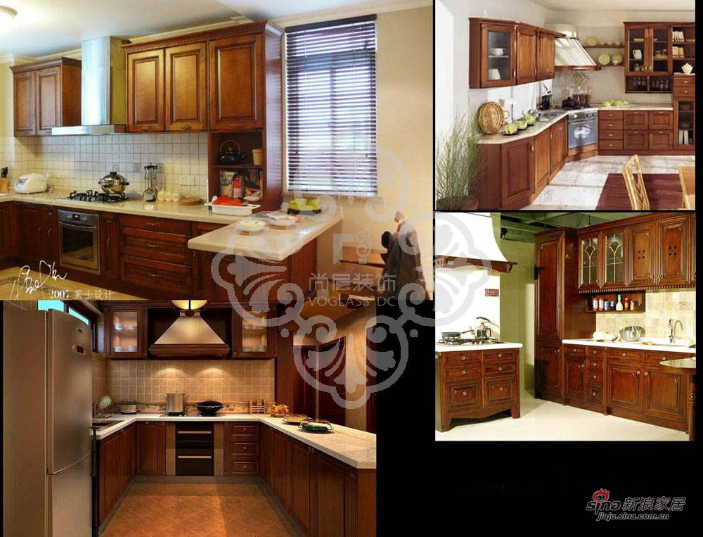 美式 别墅 厨房图片来自用户1907685403在天津尚层装饰复地温莎堡460㎡别墅装修效果图93的分享