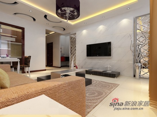 简约 二居 客厅图片来自用户2558728947在小资80平温馨典雅浪漫两居71的分享