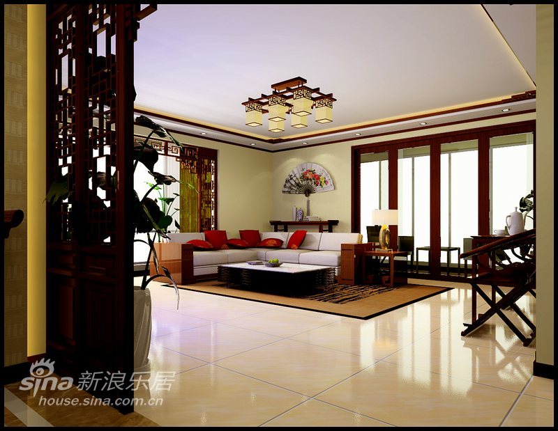 中式 复式 客厅图片来自用户2748509701在中式风情31的分享