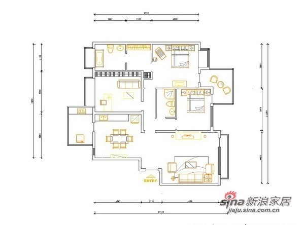 欧式 三居 客厅图片来自用户2746869241在北京140平温馨浪漫欧式3居98的分享