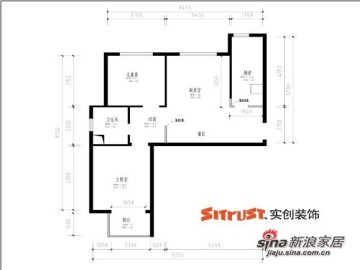 4.5万装76㎡时尚简约2居室76