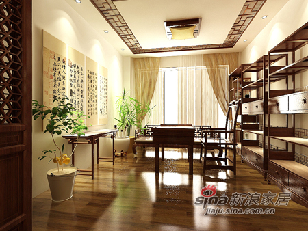 中式 别墅 客厅图片来自用户1907658205在160平米新中式别墅优雅亮相34的分享
