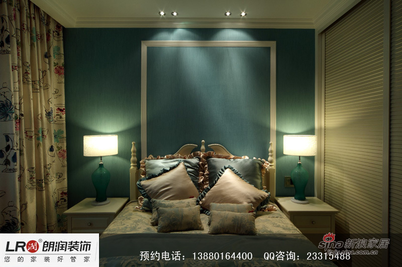 欧式 三居 卧室图片来自装修微日记在【高清】160平欧式雅致时尚3居室66的分享