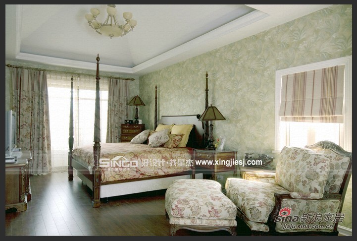 简约 别墅 卧室图片来自用户2739081033在美式中融合西班牙风格28的分享