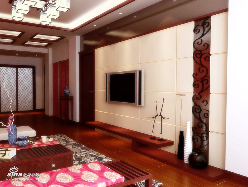 中式 三居 客厅图片来自用户2748509701在金汉绿港新中式设计25的分享