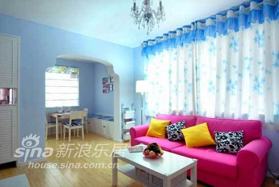 简约 二居 客厅图片来自用户2737759857在鲜亮色调让你惊艳温馨小家13的分享