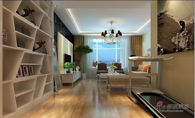 欧式 三居 客厅图片来自用户2746948411在100平时尚优雅明亮现代欧式混搭三居室93的分享