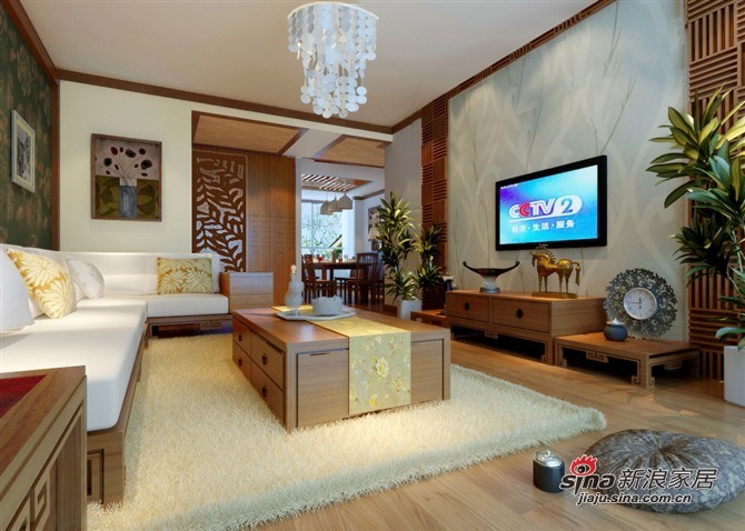 中式 二居 客厅图片来自用户1907659705在旧房改造110平自然纯朴2居生活20的分享