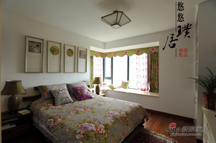 中式 三居 卧室图片来自用户1907661335在中式复古130平禅意混搭爱居75的分享