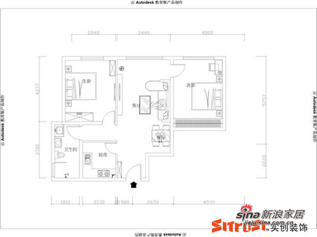 简约 二居 其他图片来自用户2738829145在5万打造85㎡简约温馨2居室80的分享