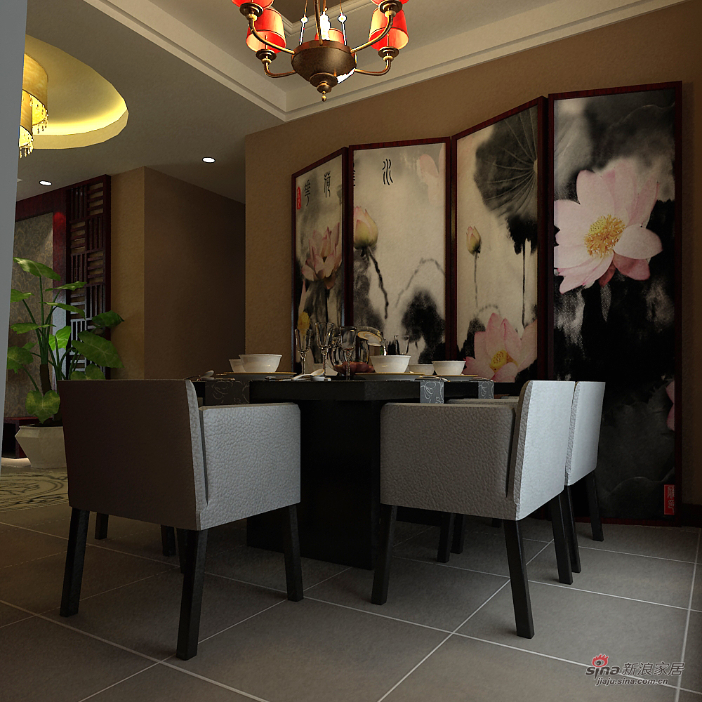 中式 复式 餐厅图片来自用户1907662981在欢乐复式260平复式中式28的分享