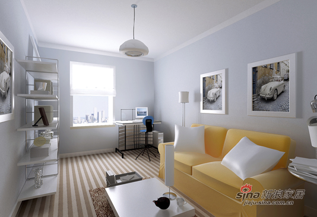简约 二居 客厅图片来自用户2739378857在91平现代简约大气设计方案19的分享