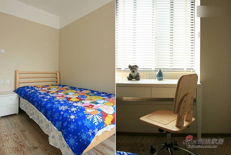 中式 三居 卧室图片来自用户1907662981在中产人士纯实木120平新中式70的分享