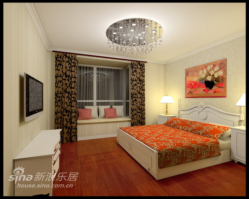 欧式 三居 卧室图片来自用户2772856065在95平现代欧式温馨舒适四口之家97的分享