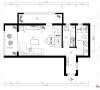 46平米LOFT现代简约首邑溪谷两居室