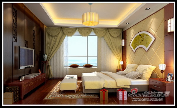 欧式 三居 卧室图片来自用户2772873991在6万装118平欧式古典风格家96的分享
