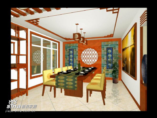 中式 四居 餐厅图片来自用户2757926655在左安门19的分享