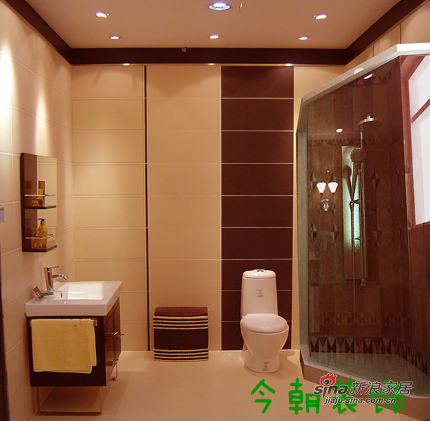 中式 二居 卫生间图片来自用户1907658205在135平现代中式温暖的家59的分享