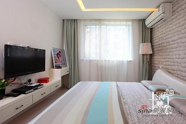 简约 一居 卧室图片来自上海映象设计-无锡站在【多图】半包5万打造68平蚂蚁之家13的分享