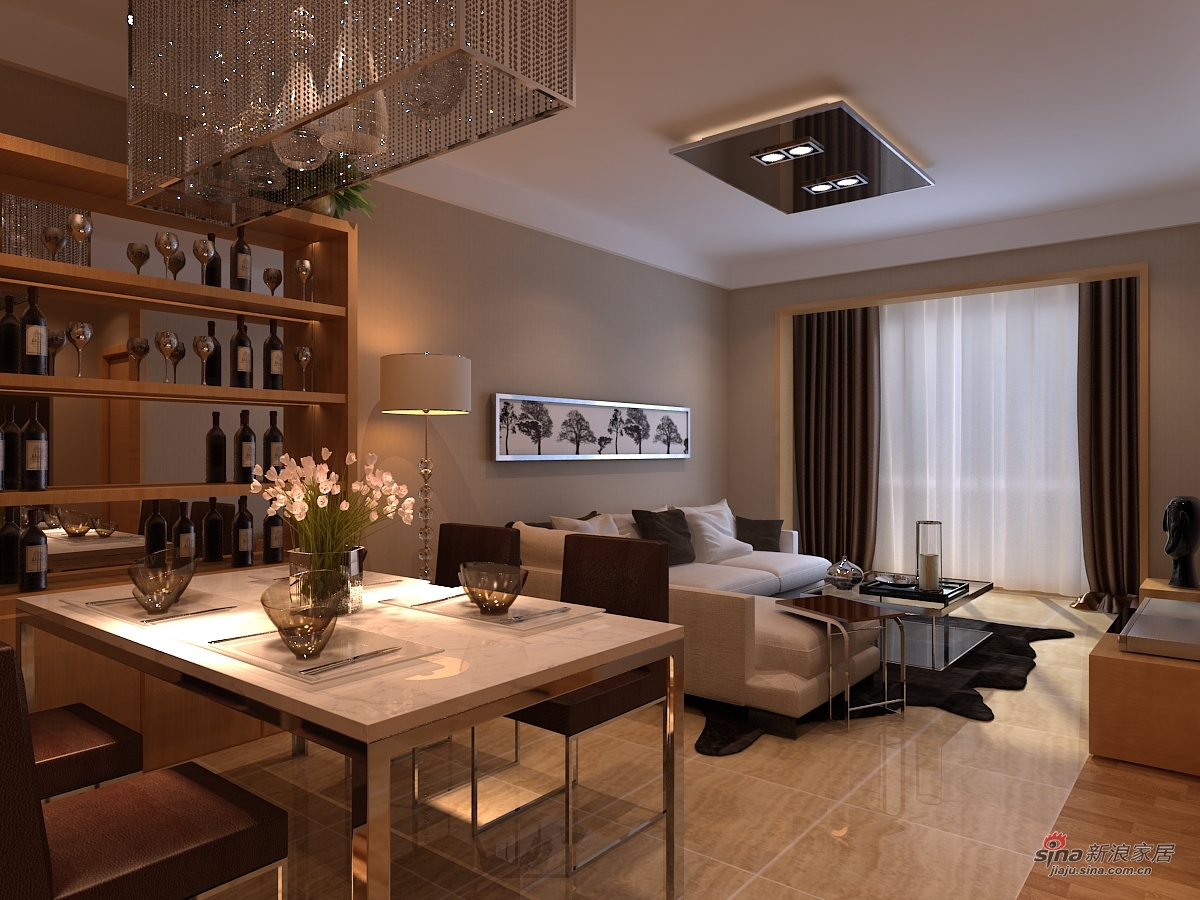 简约 三居 客厅图片来自用户2557979841在天津实创装饰-现代简约风格83的分享