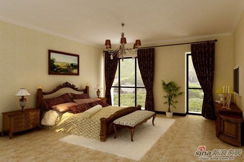 欧式 别墅 卧室图片来自用户2746948411在碧水庄园320㎡超大美式乡村别墅设计99的分享