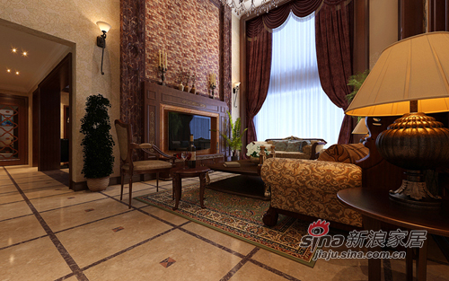 中式 别墅 客厅图片来自用户1907661335在300平别墅中式古典风格76的分享