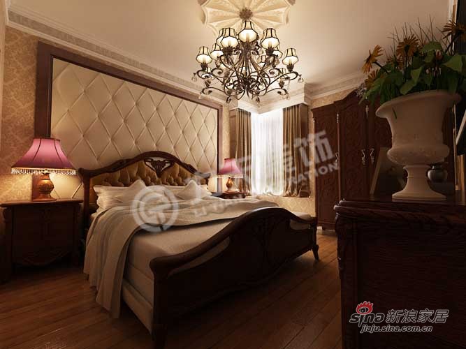 欧式 三居 卧室图片来自阳光力天装饰在阳光力天装饰-华城领秀-3室2厅2卫-简欧76的分享
