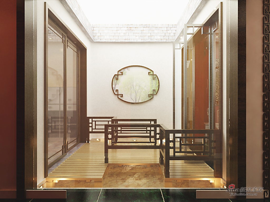 中式 四居 客厅图片来自用户1907661335在150平缔造精致中式四居室31的分享