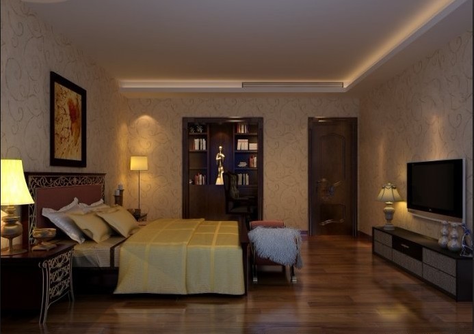 中式 四居 卧室图片来自用户1907658205在150平米4居室中式装修品味生活10的分享