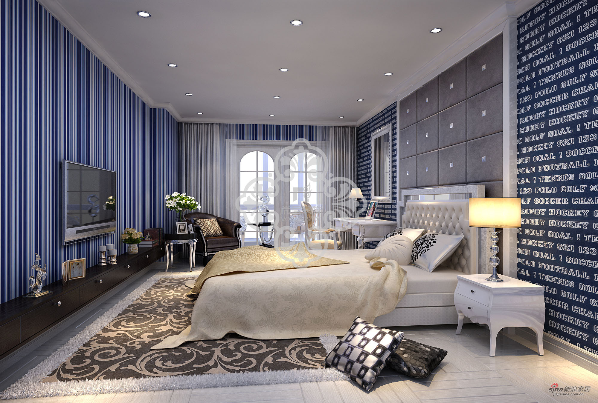 欧式 三居 卧室图片来自用户2557013183在【高清】芭提水岸--美式别墅装修案56的分享