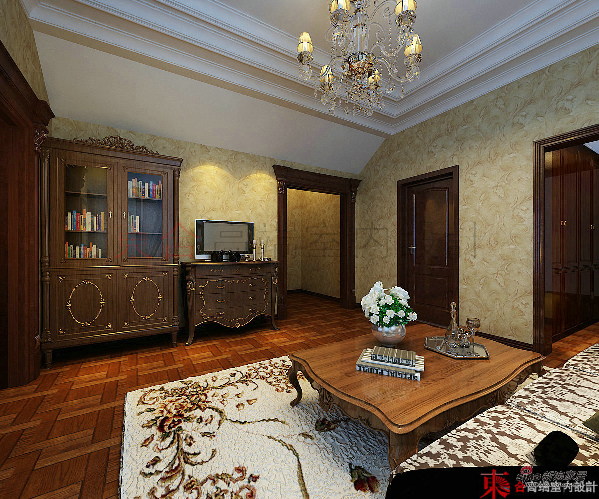 欧式 别墅 卧室图片来自用户2745758987在【高清】200平典雅欧式风情42的分享