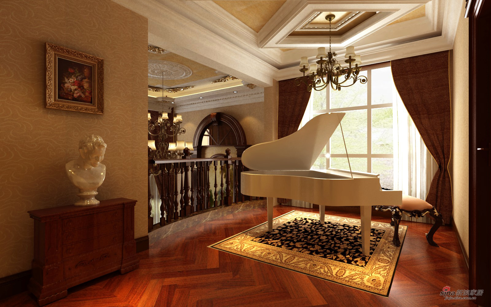 中式 别墅 客厅图片来自用户1907661335在思念果岭古典别墅96的分享